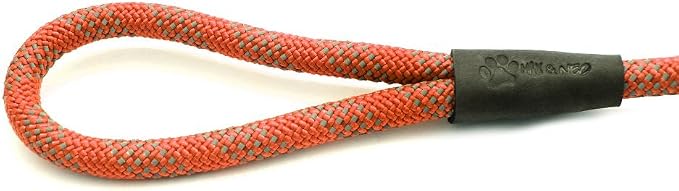 Max and Neo Rope Slip Lead Reflective 5 Foot - We Donate a Leash to a Dog Rescue for Every Leash Sold (Orange, 5FT X 1/2")
