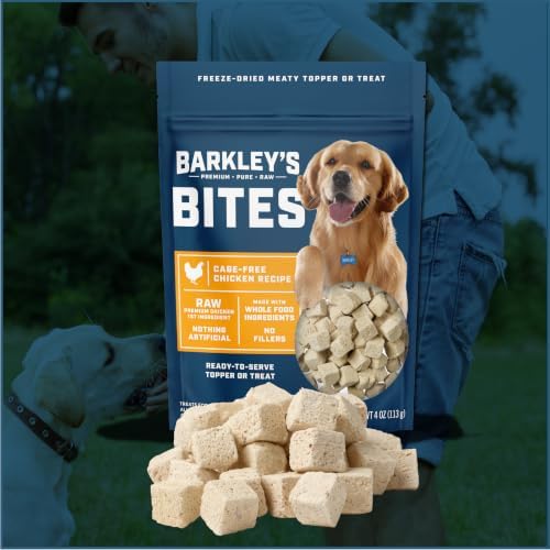 Barkley's Bag Chicken Bites, Freeze Dried Dog Treats & Topper, 4 Oz, 6 Pack