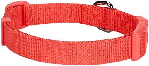 Blueberry Pet Bold Polka Dots Vivid Red Cotton Blend Neckerchief Scarf Bandana Adjustable Dog Collar, Medium, Neck 14.5"-20"