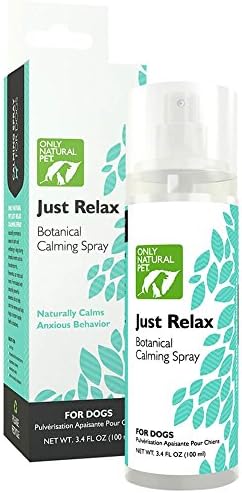 Only Natural Pet Just Relax Botanical Behavior Calming Spray for Dogs, 3.4 oz