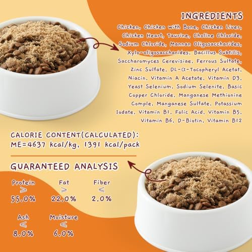 Jungle Calling Freeze Dried Dog Food Toppers, Chicken Sprinkles for Dogs
