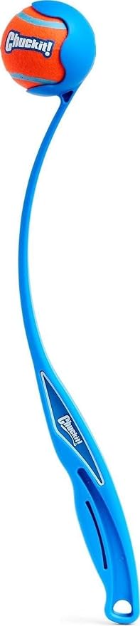 Chuckit! Classic 26M Dog Ball Launcher, 26in, Includes Medium 2.5in Ball | Compatible with Medium 2.5 In Balls, for Dogs 20-60 Pounds, Made in USA, Comes with 1 Medium Ultra DogBall