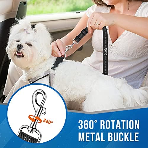 Lukovee Double Dog Car Seat Belt, No Tangle Headrest Restraint