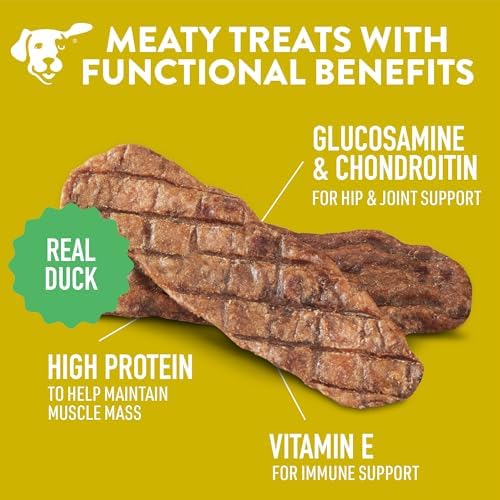 DOGSWELL Hip & Joint Grillers Dog Treats, Chicken, 12 oz. Pouch