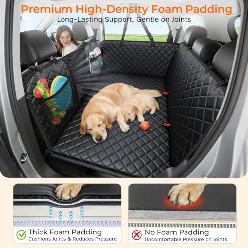 URPOWER Dog Back Seat Extender - Full-Size Crew Cab Trucks, Hard Bottom