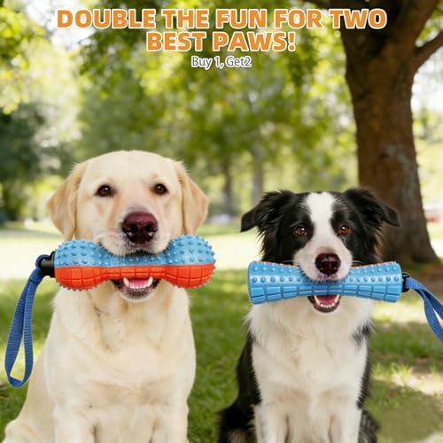 KOOLTAIL Floating Dog Toys,2 Pack TPR Water Pool Fetching Toy with Durable Rope for Small Medium Large Dogs,Bright Bumper Interactive Dog Chew Toys for Summer Outdoor Pool,Training&Teething