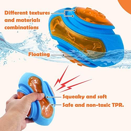 Dog Squeaky Pool Toy, Floating Interactive Fetch & Play, TPR
