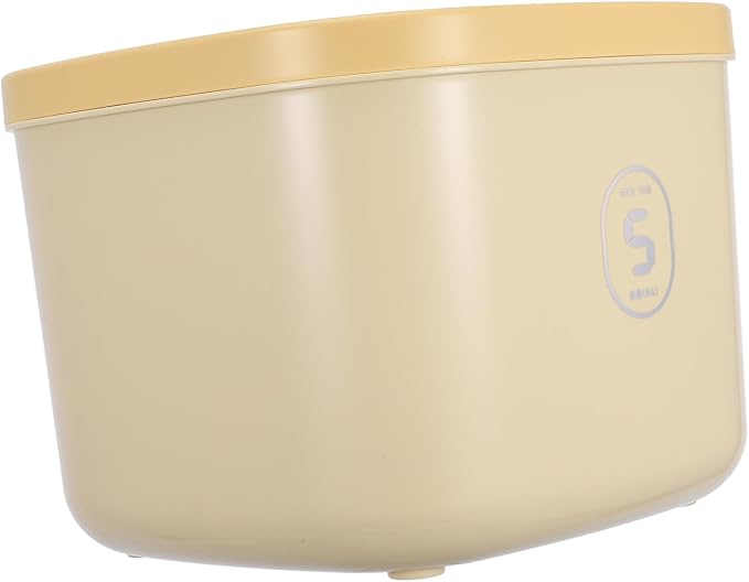 VALICLUD Small Yellow Airtight Dog Food Storage Container Vacuum Sealed Plastic Pet Treat Holder, Small, Yellow