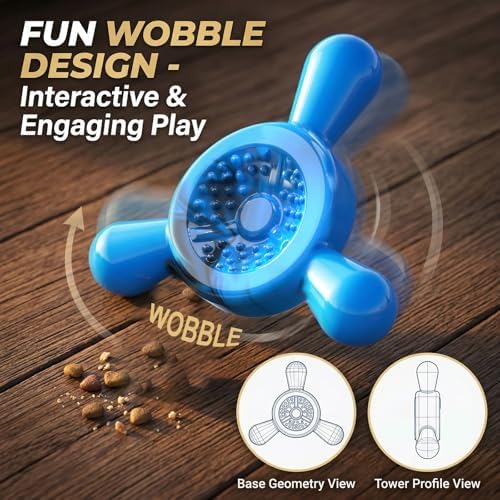 Dog Chew Toy for Aggressive Chewers – Tough Nylon Dog Toy for Teething Small Breeds, Durable Puppy Bone for Teeth Cleaning & Boredom Relief, Ideal Dog Birthday Gift,Ocean Blue