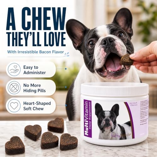 Healthy Breeds French Bulldog All in One Multivitamin Soft Chew 120 Count