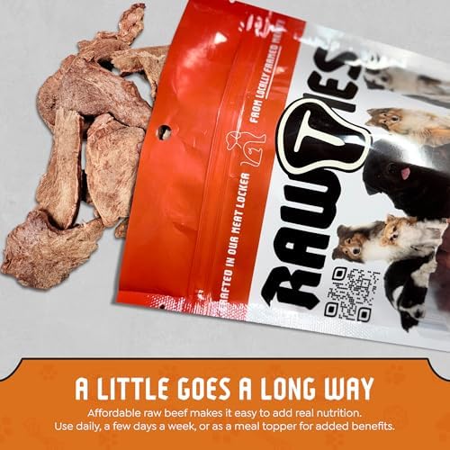 Premium Freeze-Dried Raw Beef Heart for Dogs – 100% USA-Sourced Raw Meat Dog Food – Grain-Free, No Fillers, High Protein Nutrition for Small & Large Breeds