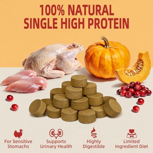 MAJOR PETS 5oz Turkey & Pumpkin & Cranberry Dog Food Toppers Made in USA