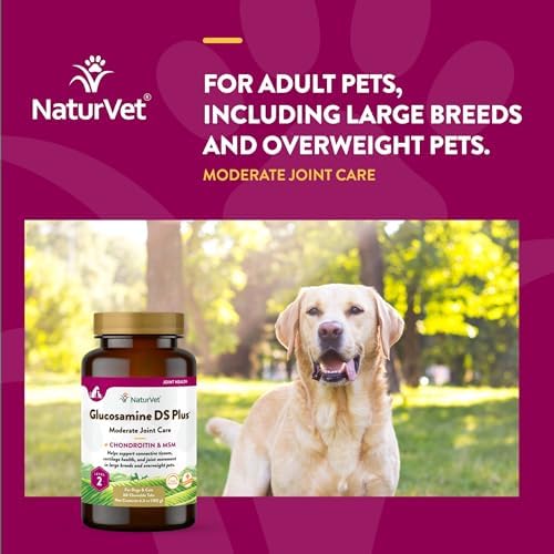 NaturVet Moderate Joint Care with Chondroitin & MSM, Dogs & Cats, 60ct