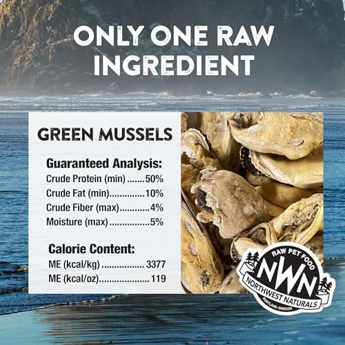 Northwest Naturals Raw Rewards Freeze-Dried Green Lipped Mussel Treats - 2oz (Pack of 3)