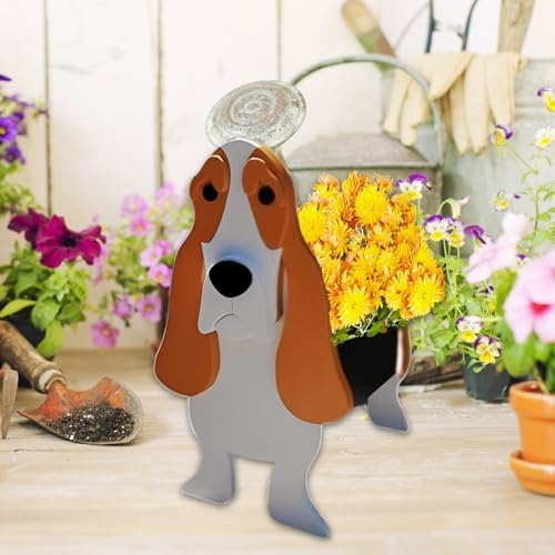 Basset Hound Dog Planter Pots, Animal Shaped Flower Pot