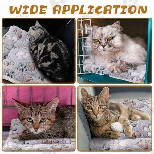 Tuanse 4 Pack Soft Pet Bed Mat Small Dog Crate Fleece