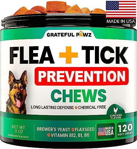 Flea and Tick Prevention for Dogs Chewables, Oral Flea and Tick Control
