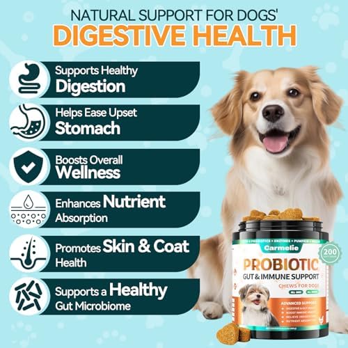 Probiotic & Flea Chews for Dogs - 200 Each - Natural Flea & Tick Prevention with Skin Support + Digestive, Gas & Immune Relief with Pumpkin & Enzymes - Chicken Flavor