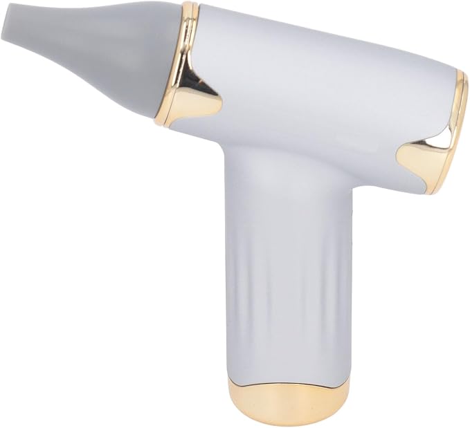 Tbest Pet Hair Dryer, High Speed 4 Levels Wind Bladeless 60W Electric Hair Dryer Handheld Dust Blower for Cats Dogs (Silver