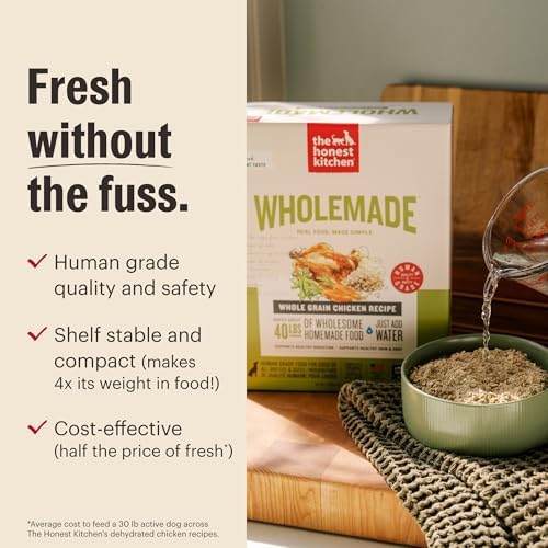 Honest Kitchen Wholemade Whole Grain Beef & Salmon Dehydrated Dog Food - 10 lb Box