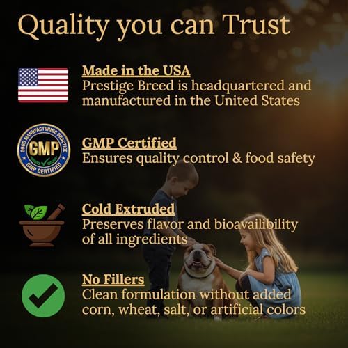 Multivitamins, Balanced Nutrition for Your Bulldog, 90 Count, Made in the USA with Real Bacon