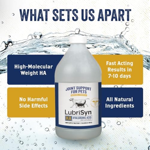 LubriSyn HA Hyaluronic Acid Hip & Joint Supplement for Dogs & Cats, 64 oz
