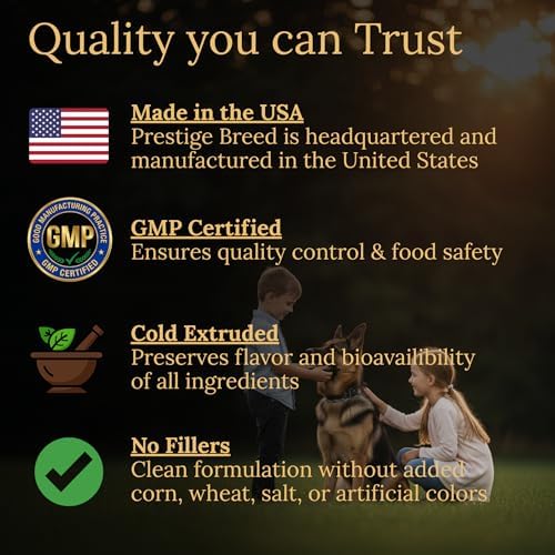 Multivitamins, Balanced Nutrition for Your German Shepherd, 90 Count, Made in the USA with Real Bacon