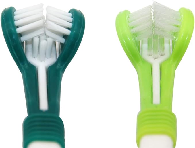 Three Sided Pet Toothbrush for Dog Teeth Puppy Owner Effectively Brush The Dirt On Pet Teeth Dog