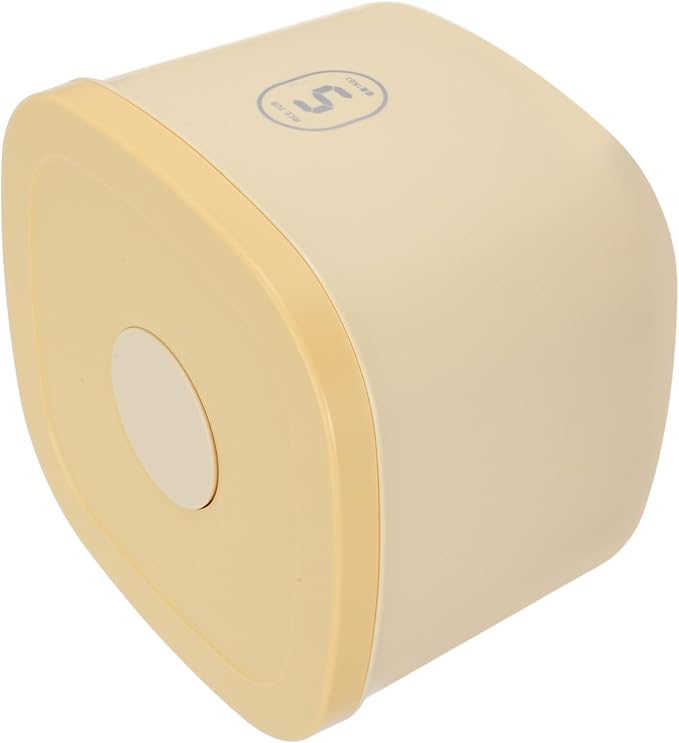 Cabilock Airtight Small Pet Food Storage Container, Vacuum-sealed Dog and Cat Food Bin, Moisture-proof Yellow Canister for Puppy and Small Dog Feeding