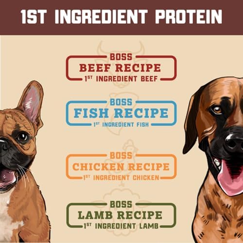 Boss Dog Freeze Dried Raw Diet (Dogs), Lamb Recipe, 12 oz Bag