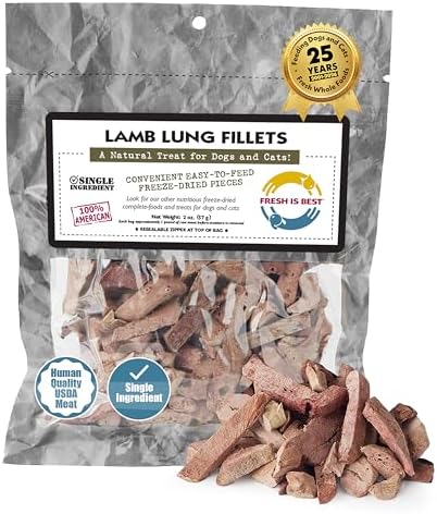 Fresh Is Best Lamb Lung Fillets Freeze Dried Dog Treats – Single Ingredient