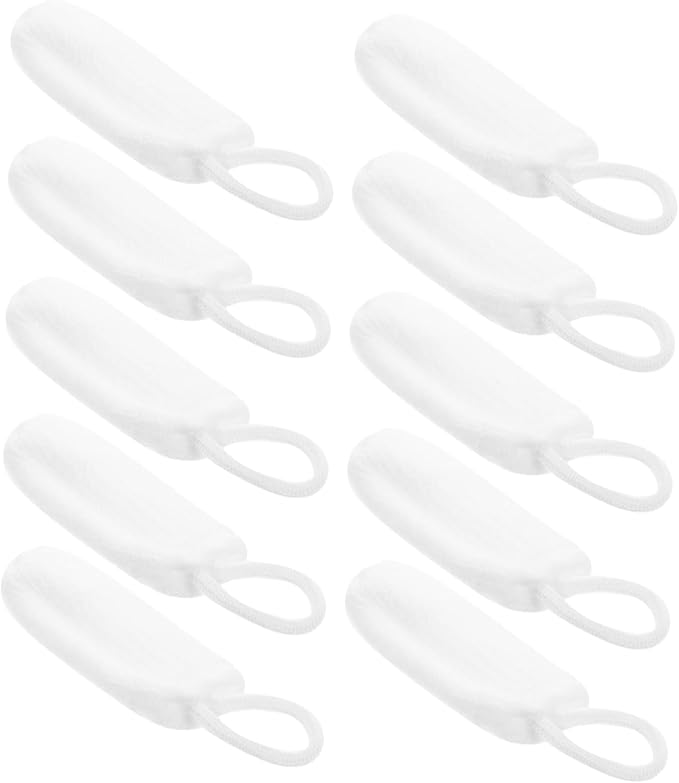 10pcs Dog Finger Toothbrush Durable Nylon Pet Tooth Cleaning Brush for Cats and Dogs Effectively Reduces Plaque Freshens Breath for Pet Owners