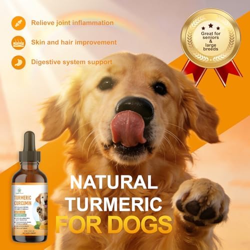 Turmeric Joint Care Drops for Dogs, Natural Hip&Joint Mobility Supplement