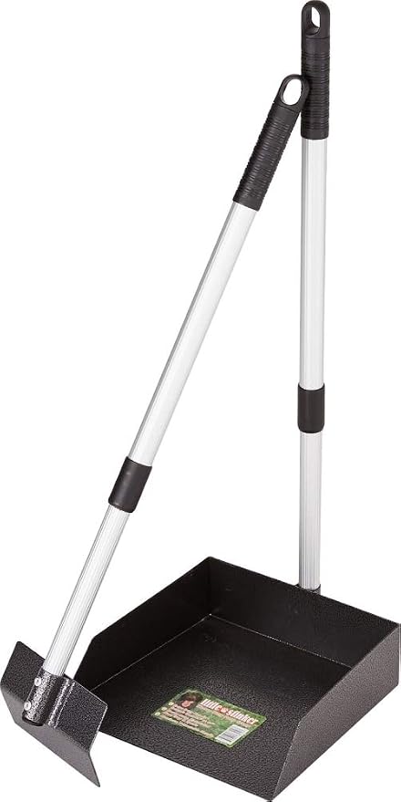 PRECISION PET Little Stinker Heavy Duty Pooper Scoop with Spade -Extendable Handle - 2 Sizes Available, Large