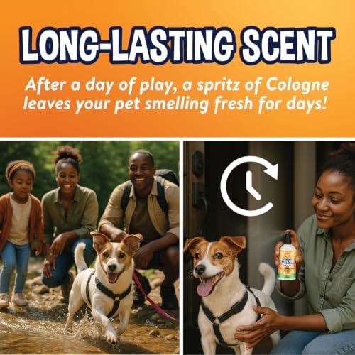 Bodhi Dog Premium Dog Cologne - Deodorizing Dog Perfume & Conditioner for Dogs & Cats - Natural Long Lasting Spray - Keeps Pets Fresh All Day - Gentle & Safe Formula, Made in USA (Mango 4 Fl Oz)