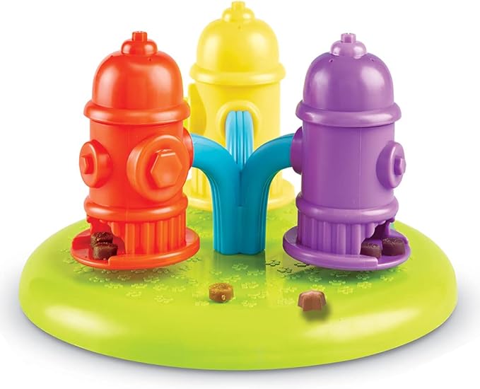 Brightkins Spinning Hydrants Treat Puzzle - Interactive Dog Toys, Treat Puzzles for Dogs Medium