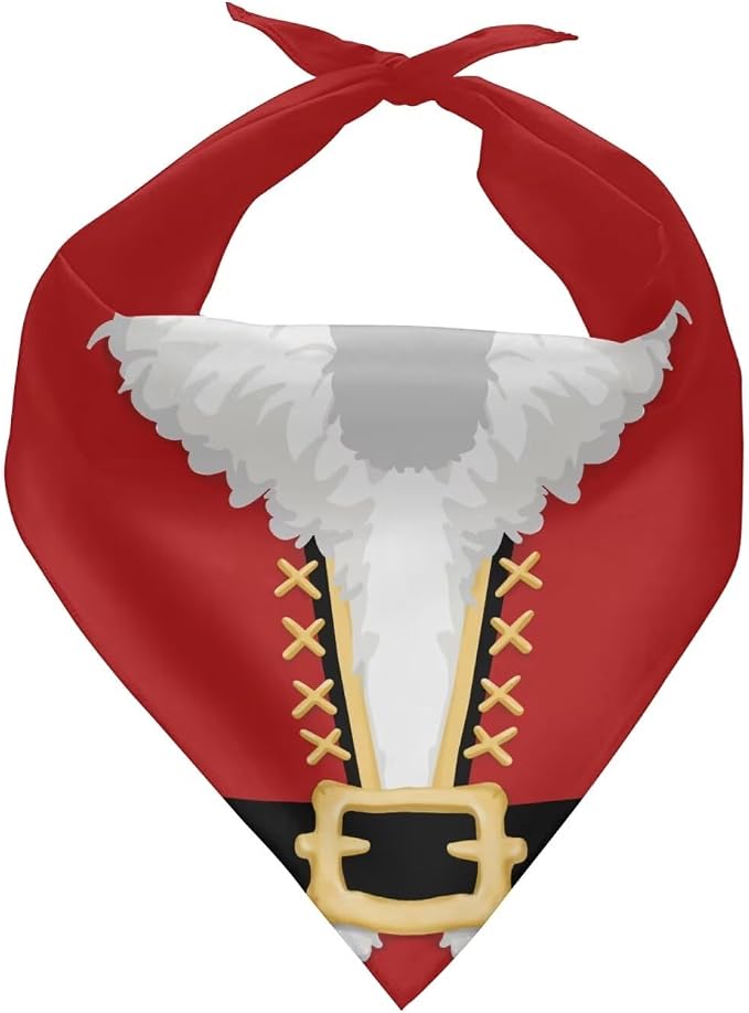 Jeiento Christmas Theme Dog Bandanas Christmas Birthday Scarf Adjustable Large Pet Washable Bib Triangle, Large, Polyester, Christmas Theme