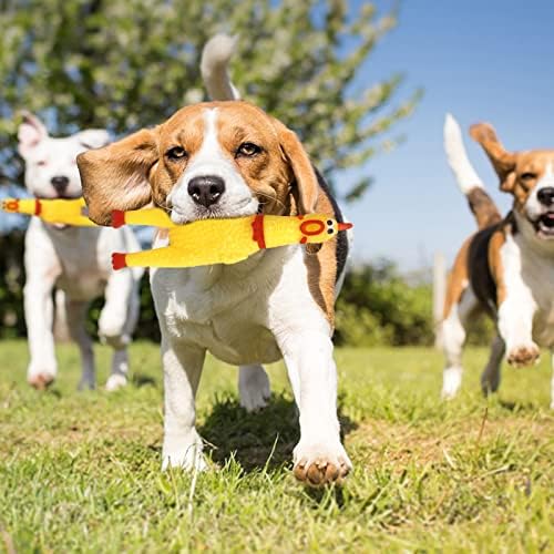 Zddaoole 20 Pcs Squeaky Rubber Chicken,Practical Jokes Screaming Chicken,Prank Novelty Toys for Dog Games Noise Maker Party Favors
