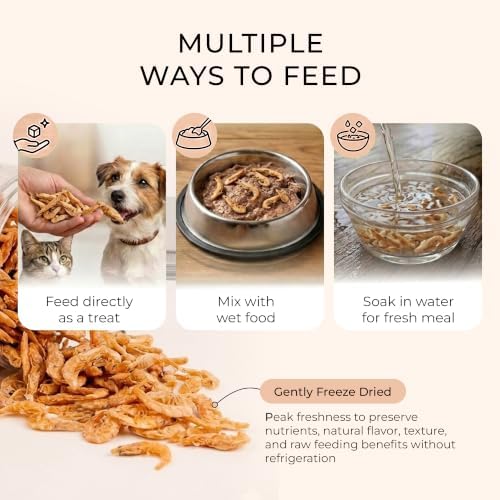 BLACK FOX Freeze-Dried Antarctic Krill Treats for Dogs & Cats - 1.5oz