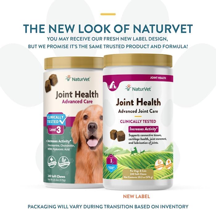 NaturVet Joint Health Level 3 Dog Soft Chew 15.2 oz. Count of 240