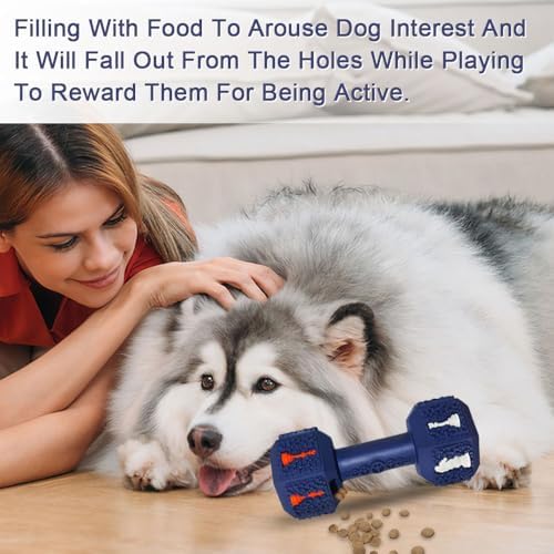 Dog Chew Toys for Aggressive Chewers,Food Grade Non-Toxic Dental Pet Toy,Tough Durable Indestructible Dog Toys for XSmall Dogs.Blue（5IB-8IB）