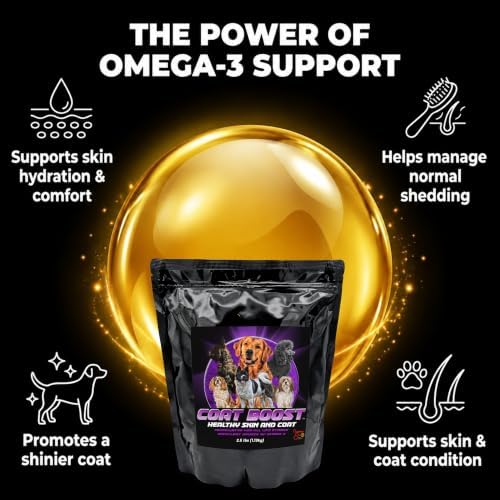 CPN Coat Boost Dog Skin & Coat Supplement Omega3 Green Lipped Mussel 2.5lbs