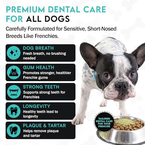 Frenchies vs Plaque & Tartar - Dog Dental Powder for Teeth Cleaning