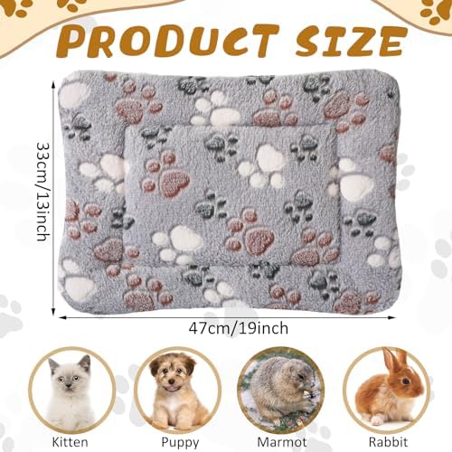Tuanse 4 Pack Soft Pet Bed Mat Small Dog Crate Fleece