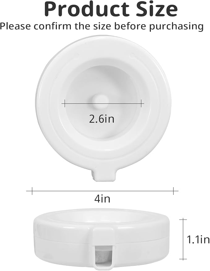 8Pcs Gravity Pet Water Fountain Filters, 8-Pack, 3.6L, Activated Carbon