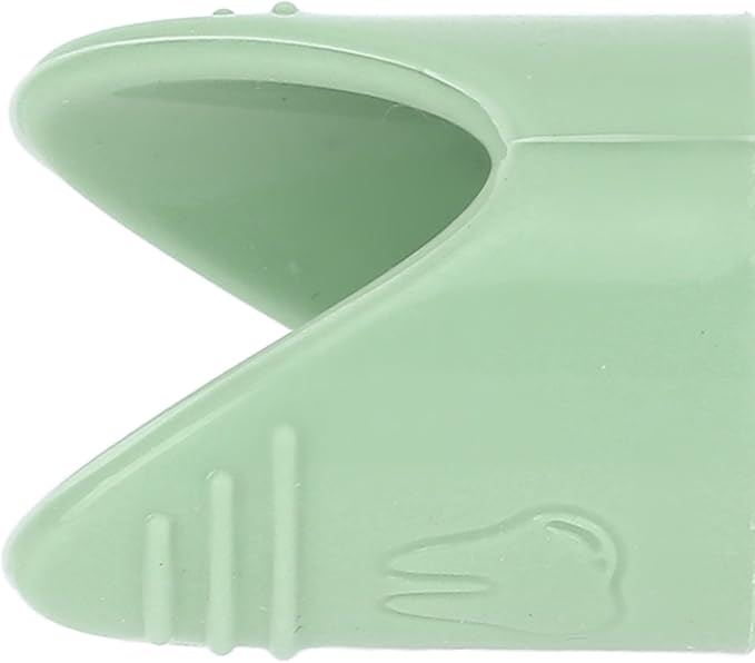 TOPINCN Silicone Dog Finger Toothbrush 360 Degree Food Grade for Dogs Cats Care with Flexible Design for Oral Clean (Green)