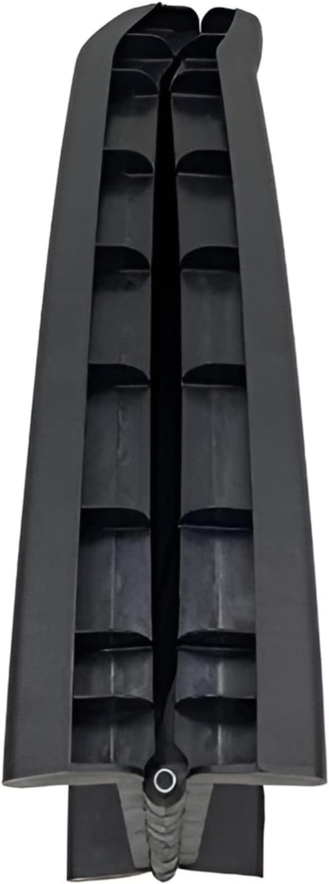 HugglePets Dog Pet Ramp - Plastic Folding Bi Lightweight Strong Car/Van Travel (Black With No Matting)