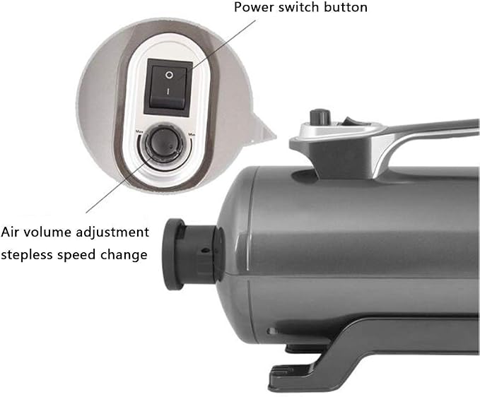 Pet Grooming High Velocity Hairdryer, Pet Supplies Pet Hair Dryer A Powerful But Quiet Dog Dryer with Variable Speed 2200W Heater Blaster Hairdryer