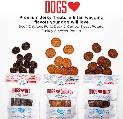 Dogs Love Turkey & Sweet Potato Jerky Dog Treats 4 Ingredients No Grain 3lb
