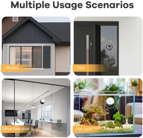 Rxuze 2.5K 4MP Indoor Window Camera, Wireless Cameras for Home Security